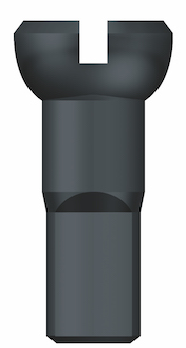 Messing - Polyax - Nippel 12 mm schwarz