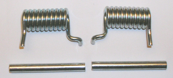 Federn (1x rechts/1x links) + Achsen (2x) promatisiert