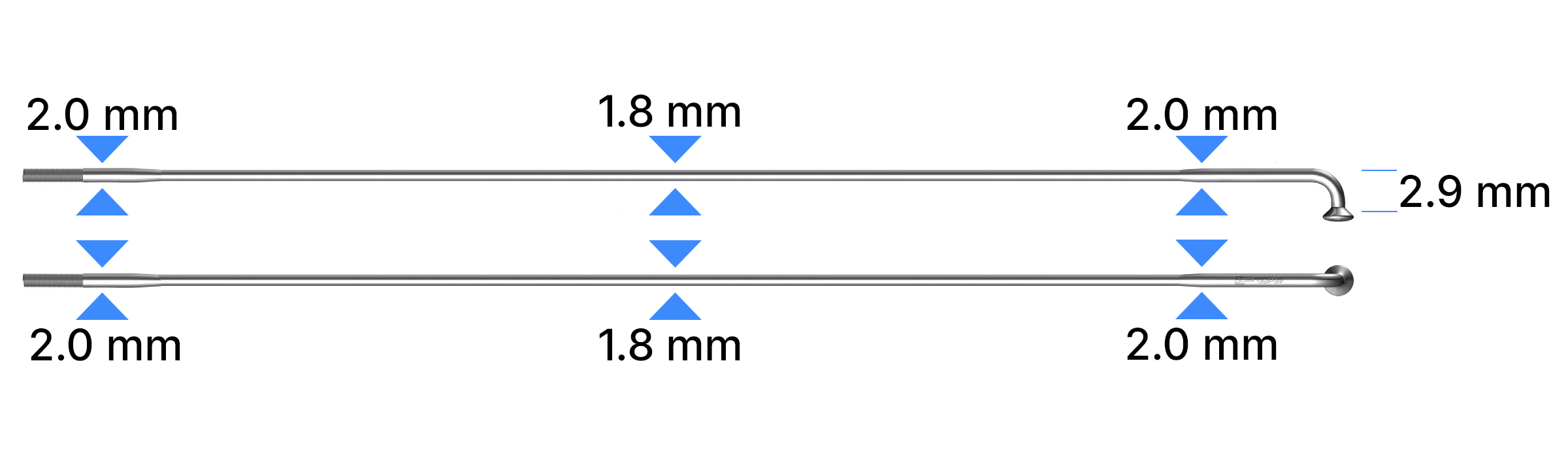 RACE DD-Speiche für Rohloff